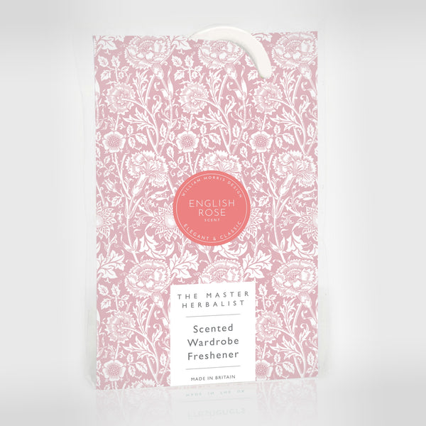 SIMPLY DRAWER LINERS  ROSE fragrance SCENTED Drawer Liners in PINK William  Morris Design. Made in Britain.